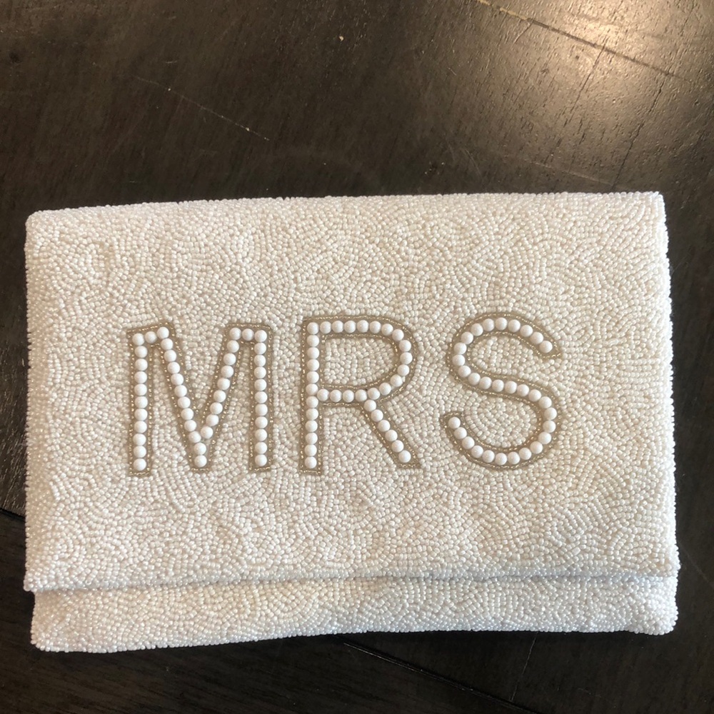 NWOT MRS Sequin Bridal Clutch